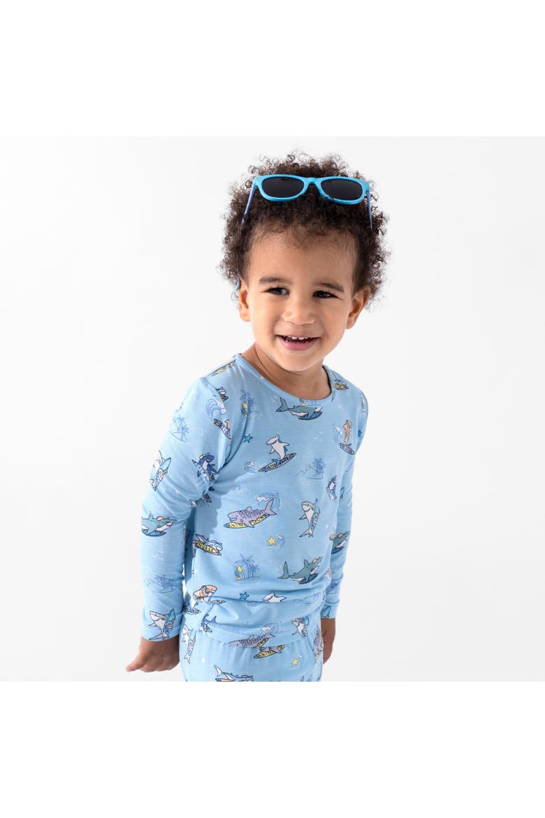 Kids' Shark School Set of 2 Piece Pajamas, Alternate, color, Shark School