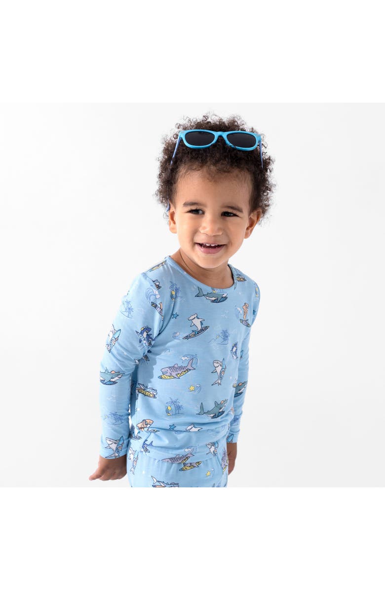 Bellabu Bear Kids' Shark School Set of 2 Piece Pajamas, Alternate, color, Shark School
