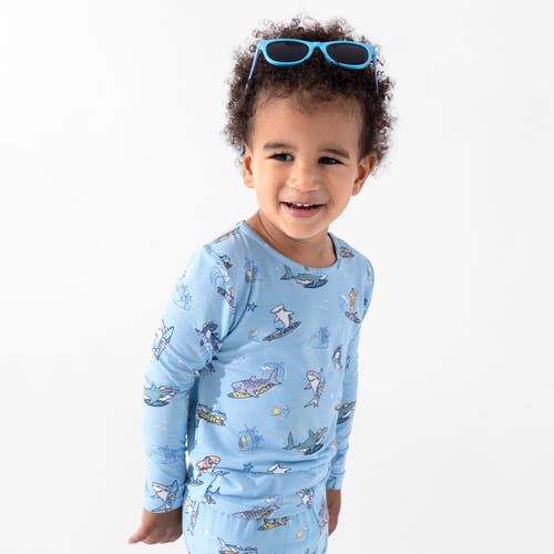 Bellabu Bear Kids' Shark School Set Of 2 Piece Pajamas In Multi