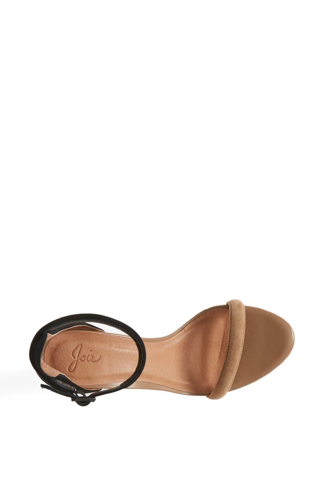 'Roxie' Ankle Strap Sandal (Nordstrom Exclusive), Alternate, color, BLACK/ TAN