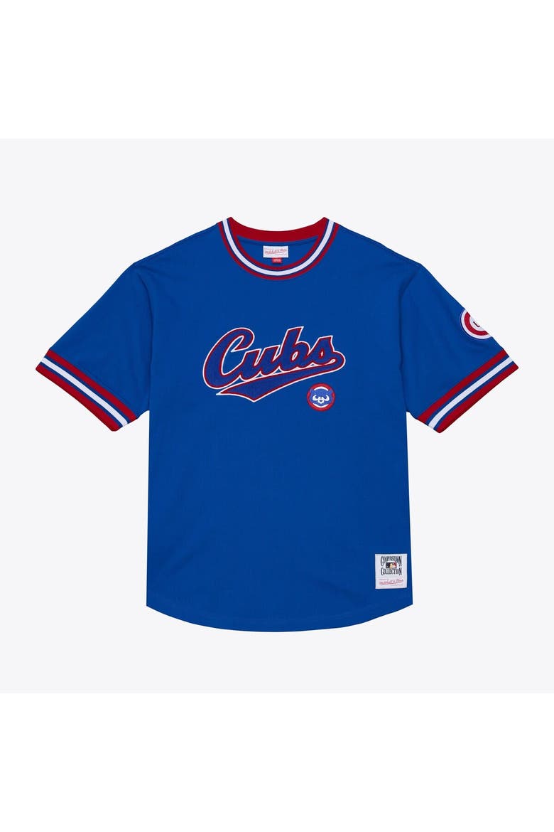 Men's Mitchell & Ness  Royal Chicago Cubs Wild Pitch Ringer T-Shirt, Main, color, Royal