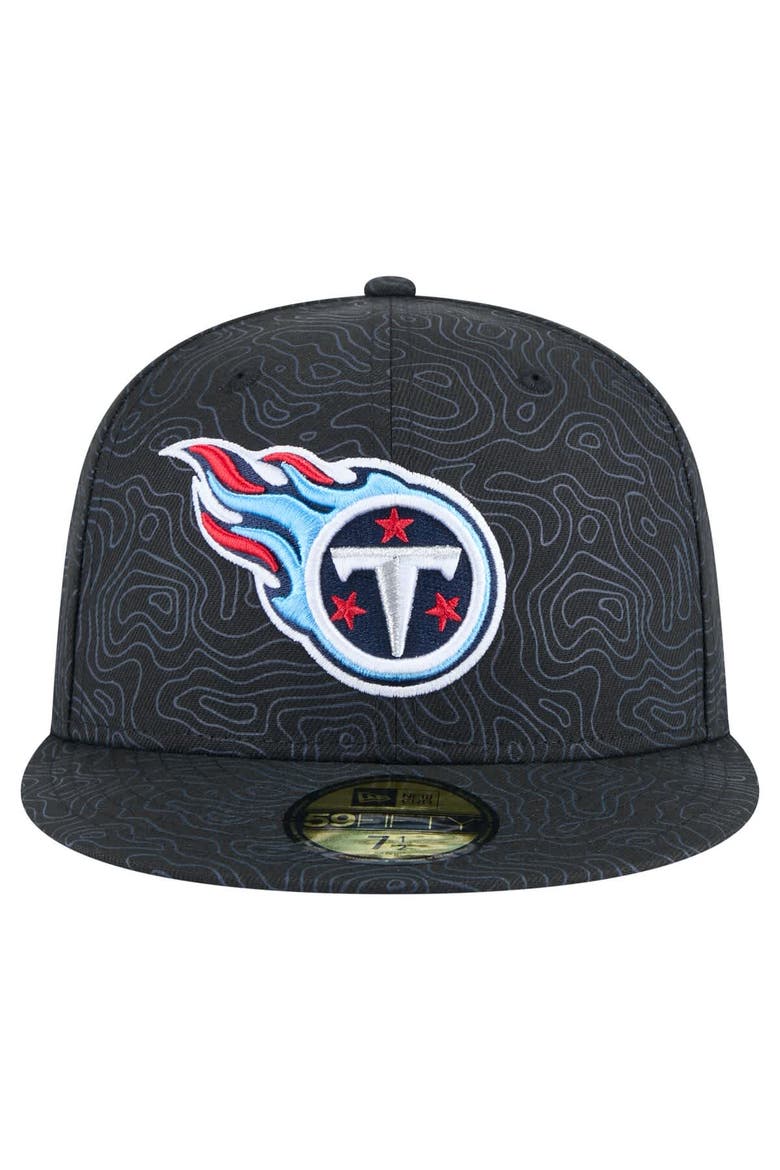 Men's New Era Black Tennessee Titans Geo 59FIFTY Fitted Hat, Alternate, color, Black
