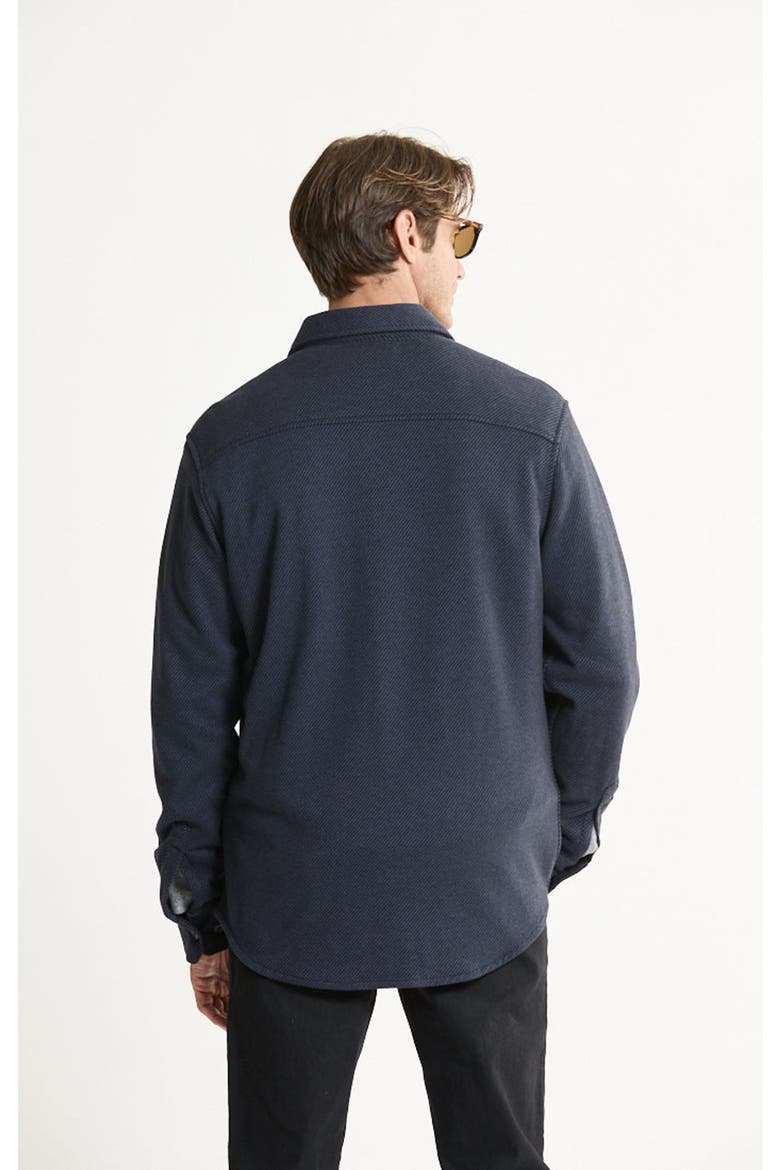Stretch Twill Utility Overshirt, Alternate, color, NAVY