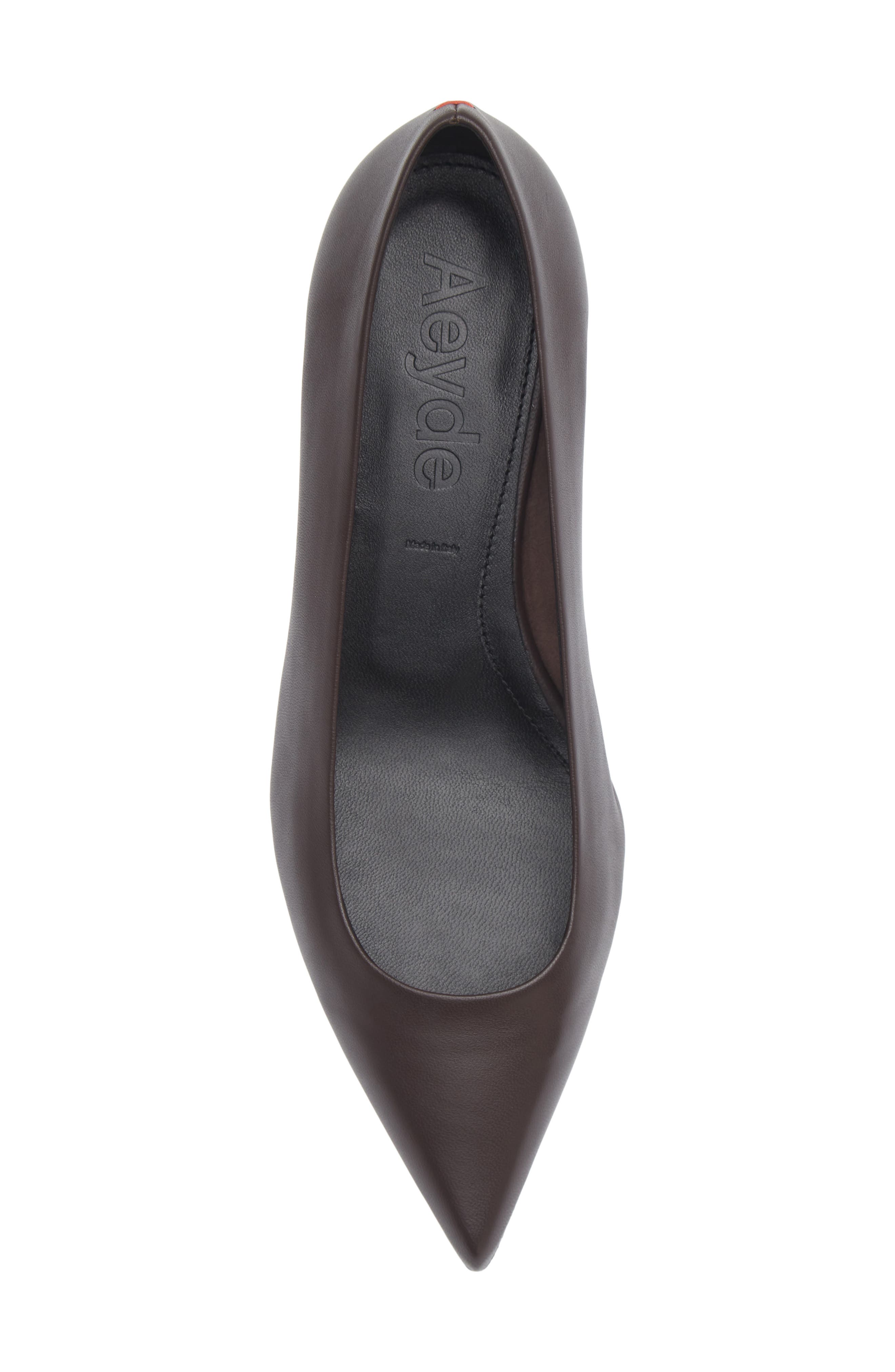 Cari Pointed Toe Kitten Heel Pump, Alternate, color, MOKA