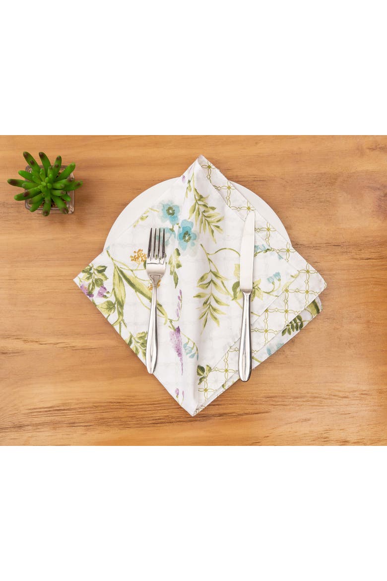Carley Napkin, Set of 6, Alternate, color, Green