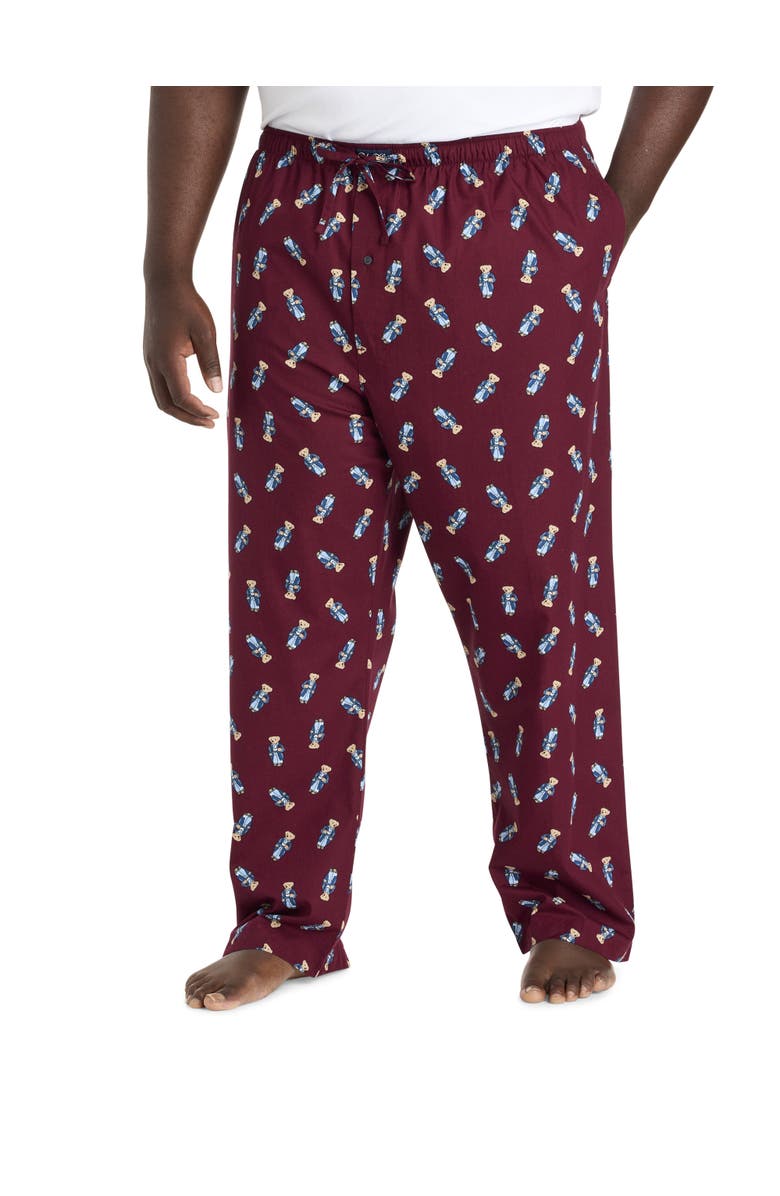 Polo Ralph Lauren Big & Tall Polo Bear Print Pajama Pants, Main, color, 