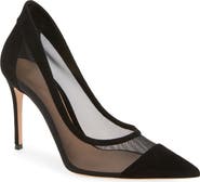 Gianvito Rossi Mesh Pointed Toe Pump