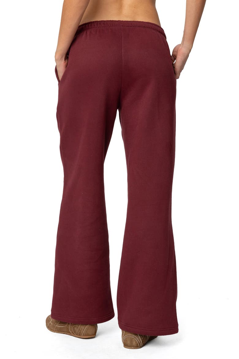 Get Edikted Relaxed Fit Sweatpants, Alternate, color, BURGUNDY