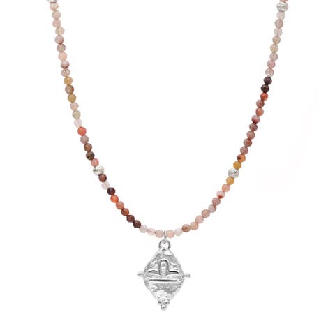 Libra Zodiac Gemstone Choker Necklace