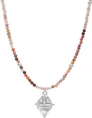 Seven Saints Libra Zodiac Gemstone Choker Necklace