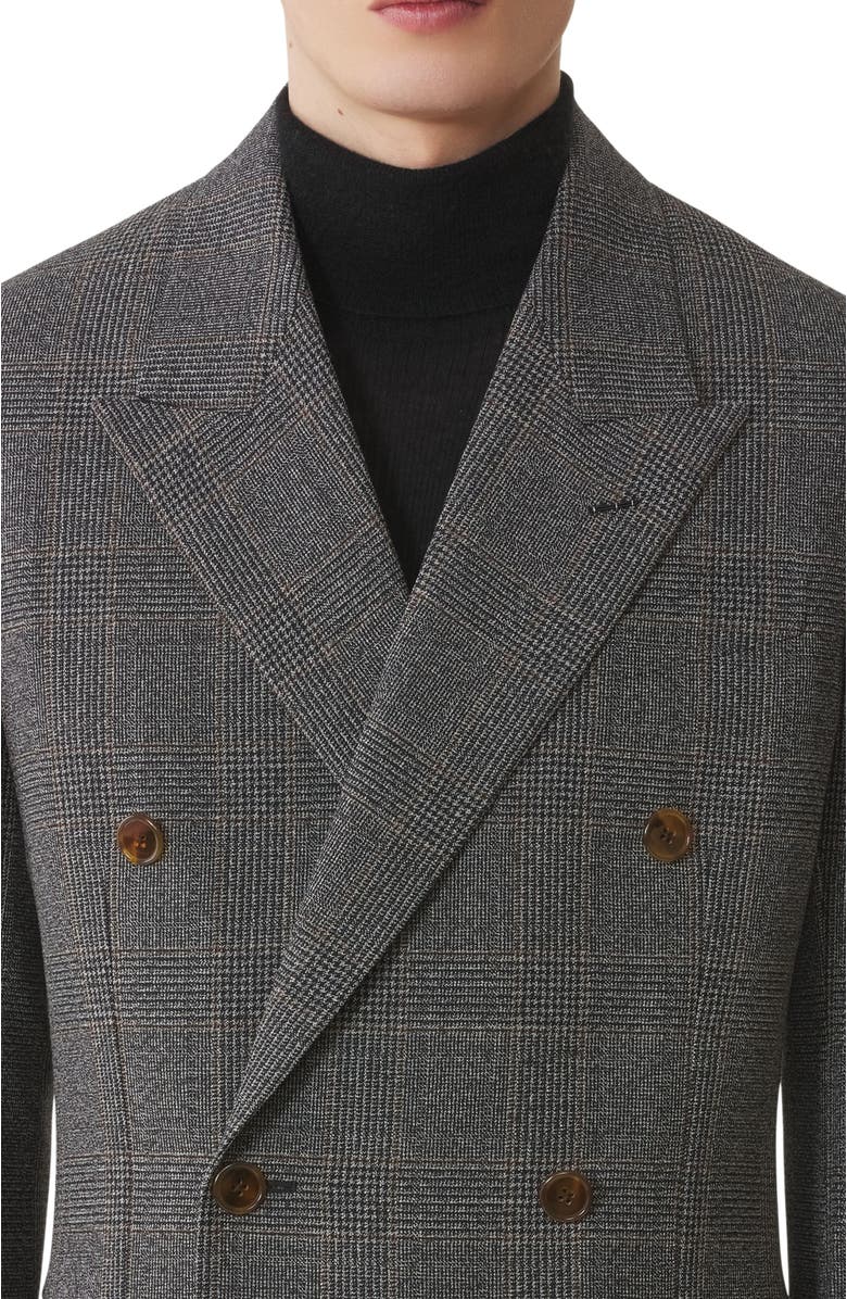 Lanvin Prince Of Wales Wool Jacket, Alternate, color, 