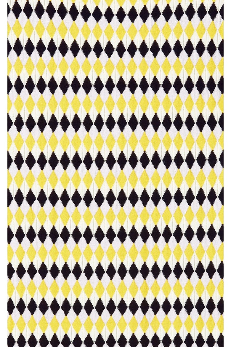 Checkers Top, Alternate, color, Multicolor Yellow/Black/Lilac