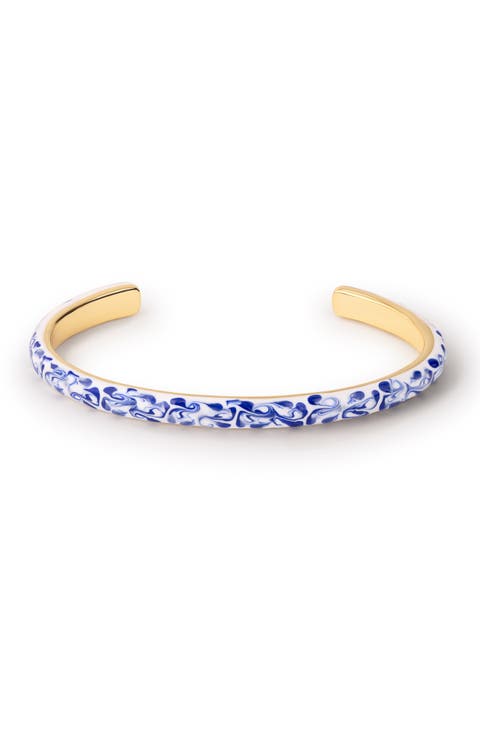 Arlo Marble Enamel Cuff Bracelet
