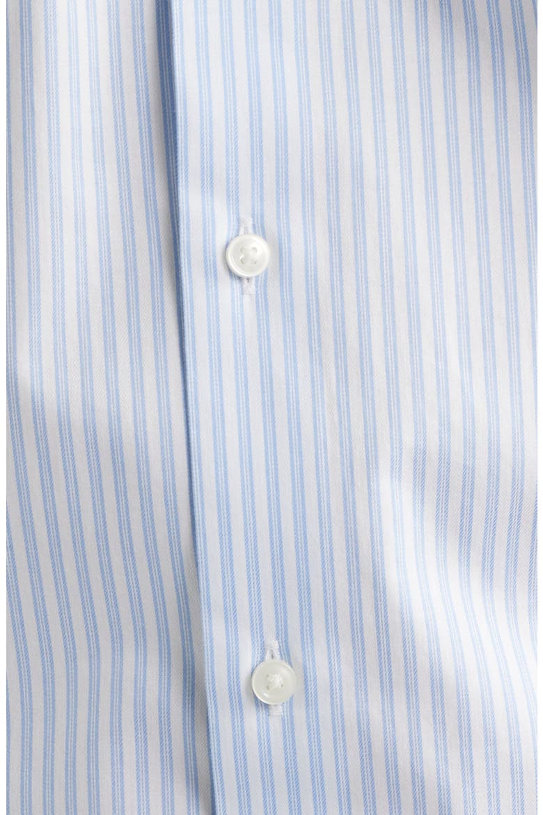 Hank Slim Fit Stripe Stretch Cotton Dress Shirt, Alternate, color, LIGHT/ PASTEL BLUE