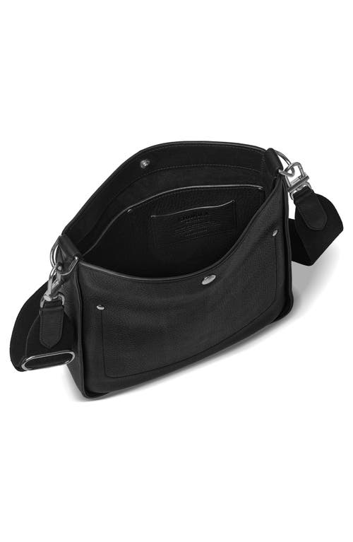 Shinola The Pocket Leather Crossbody Bag In Black