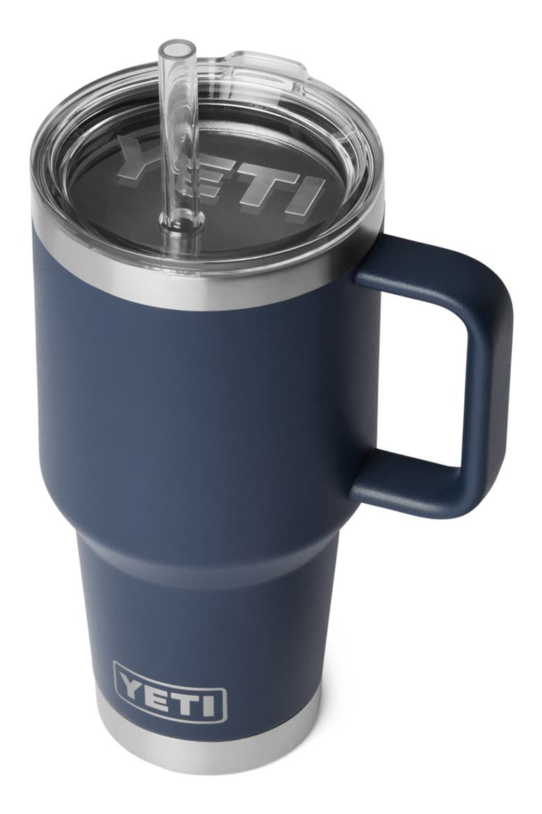 Rambler 35-Ounce Straw Mug, Alternate, color, NAVY