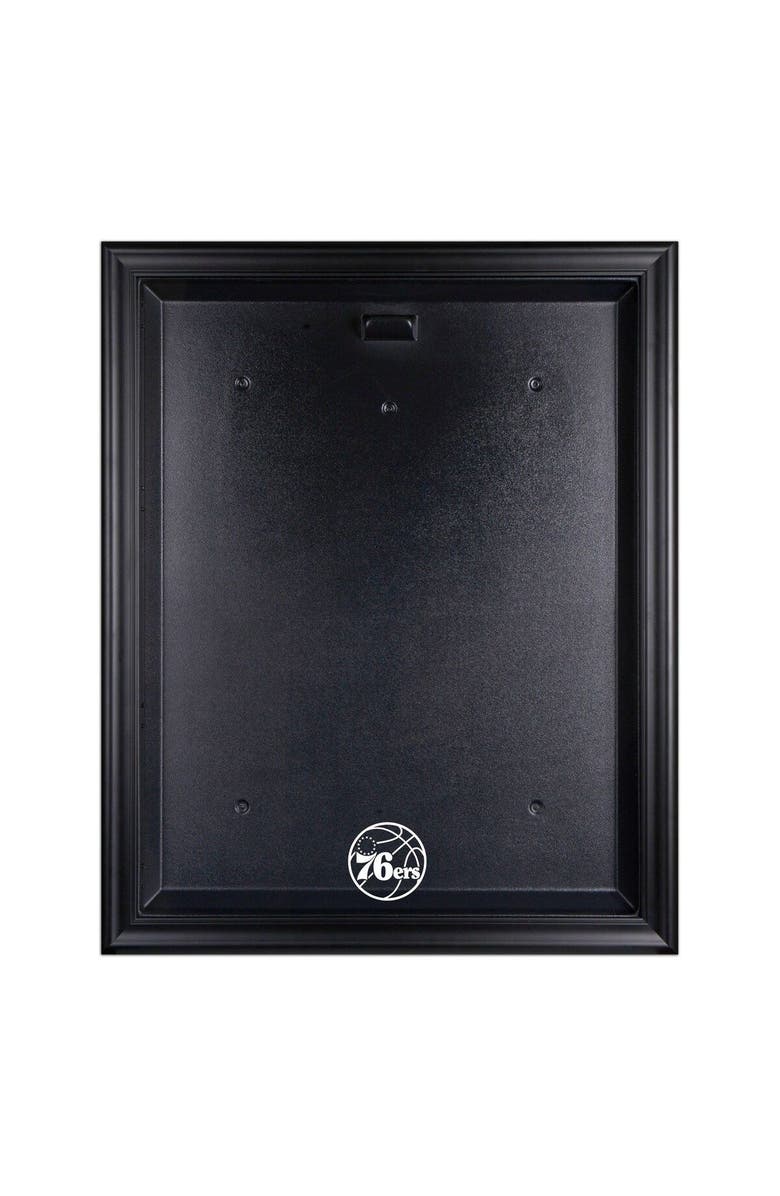 FANATICS AUTHENTIC Philadelphia 76ers Black Framed Team Logo Jersey Display Case, Main, color, 