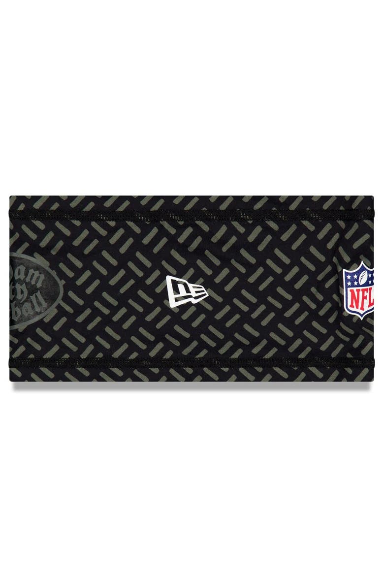 Men's New Era  Black New York Jets 2025 Rivalries Collection Sideline Headband, Alternate, color, Black
