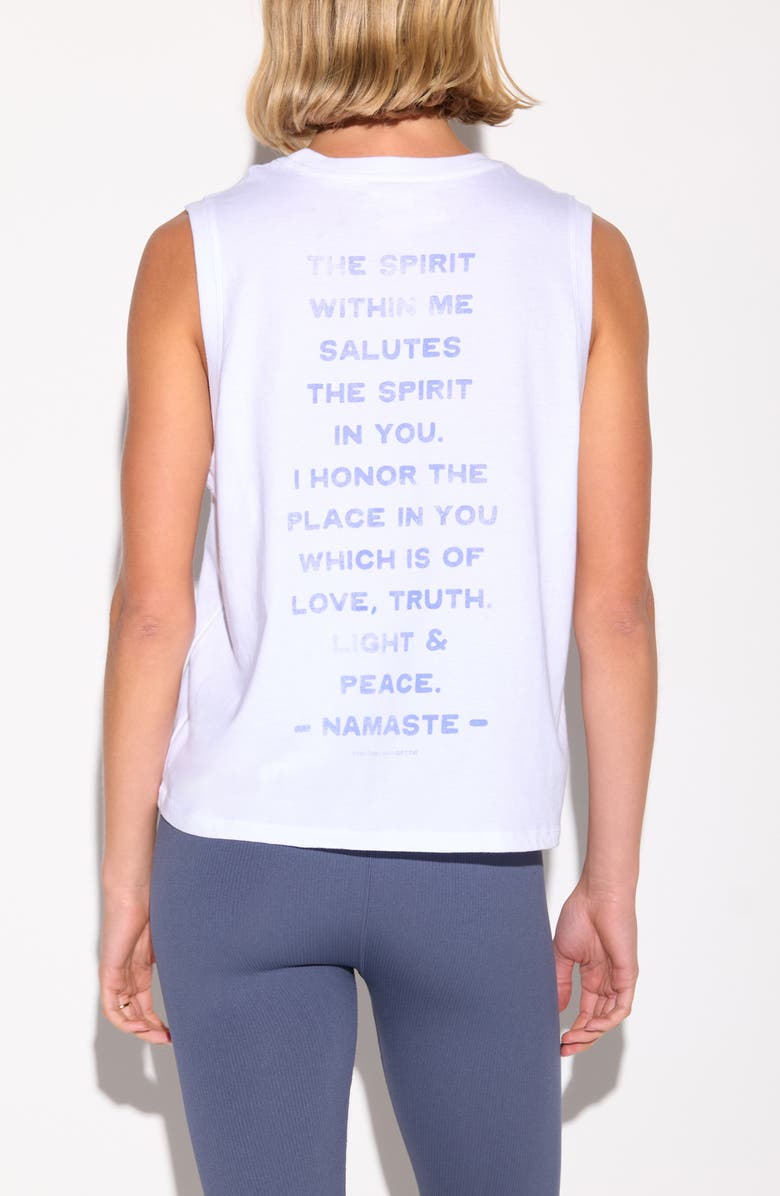Spiritual Gangster Spirit Salute Bowery Cotton Graphic Tank, Alternate, color, White