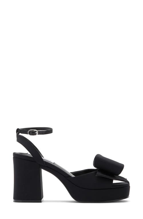 Steve Madden Aerin Bow Platform Sandal In Black