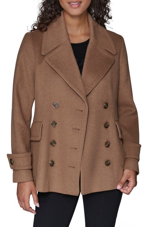 Piped Double Breasted Coat