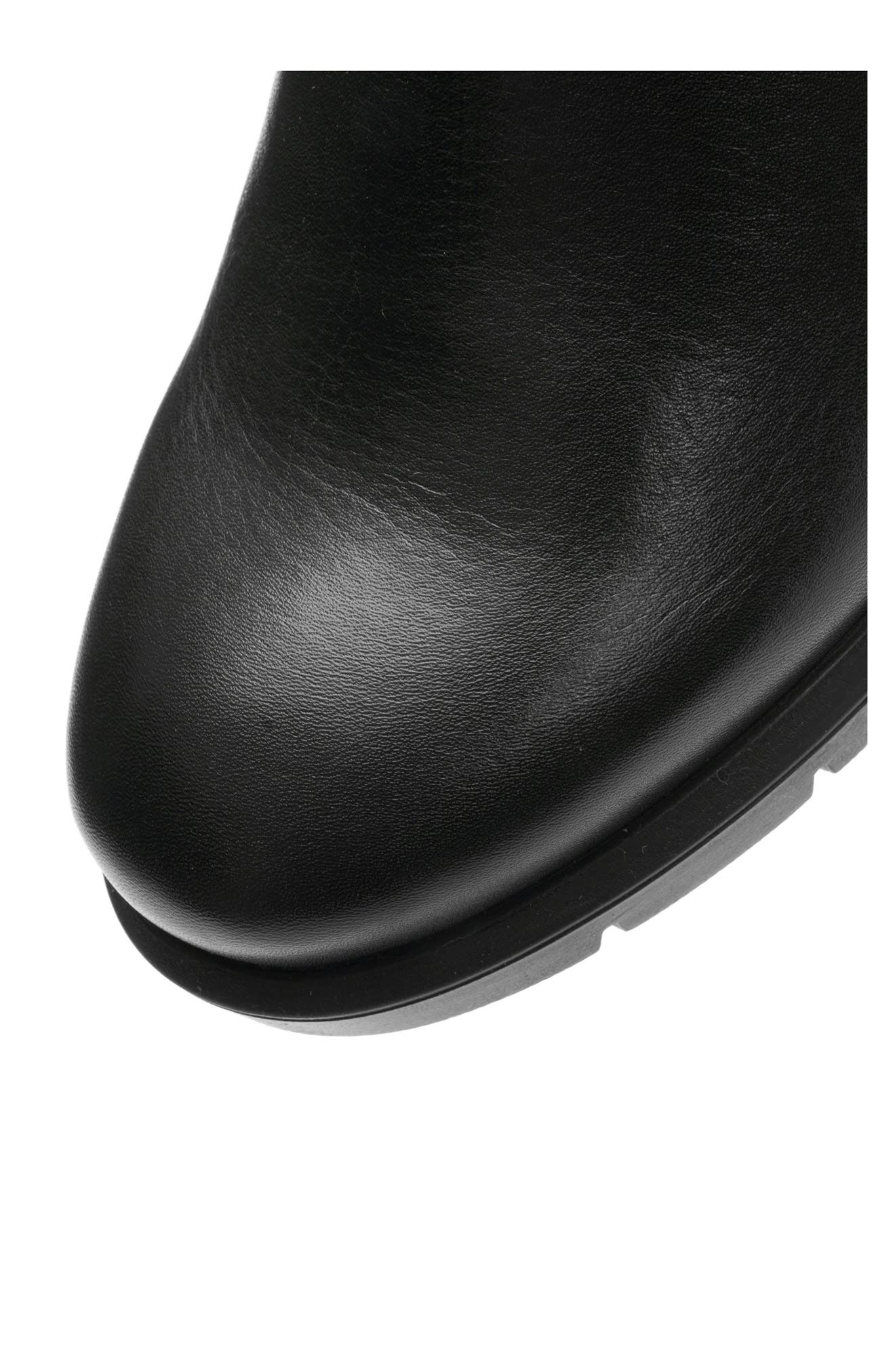 Plum Side Zip Bootie, Alternate, color, BLACK