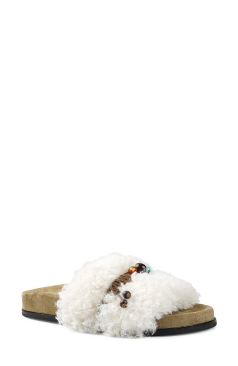 Bishop Faux Fur Slide Sandal