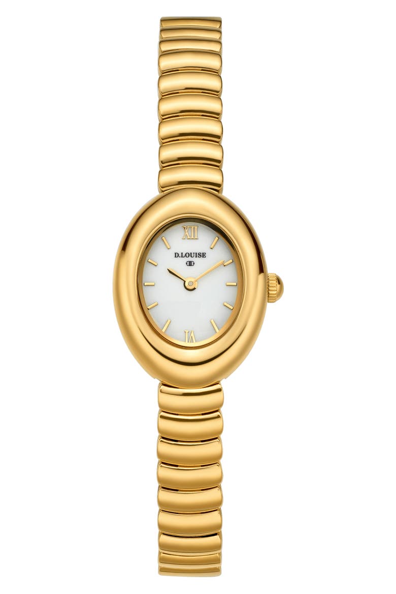 Classic Gold Oval Bracelet Watch, Main, color, GOLD
