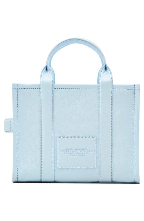 Marc Jacobs The Medium Leather Tote In Blue