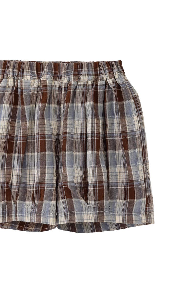Fish Plaid Set, Alternate, color, Blue