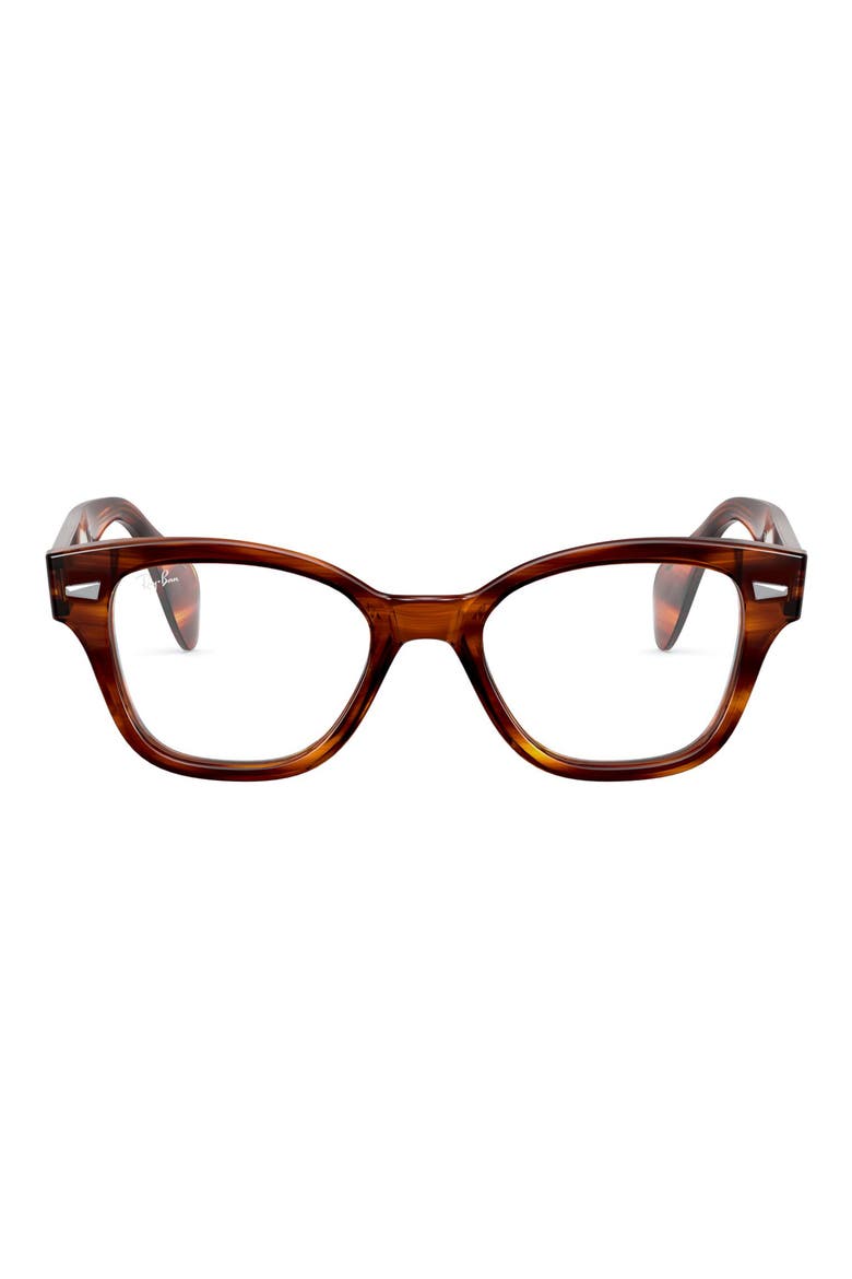 49mm Optical Glasses, Main, color, STRIPED HAVANA