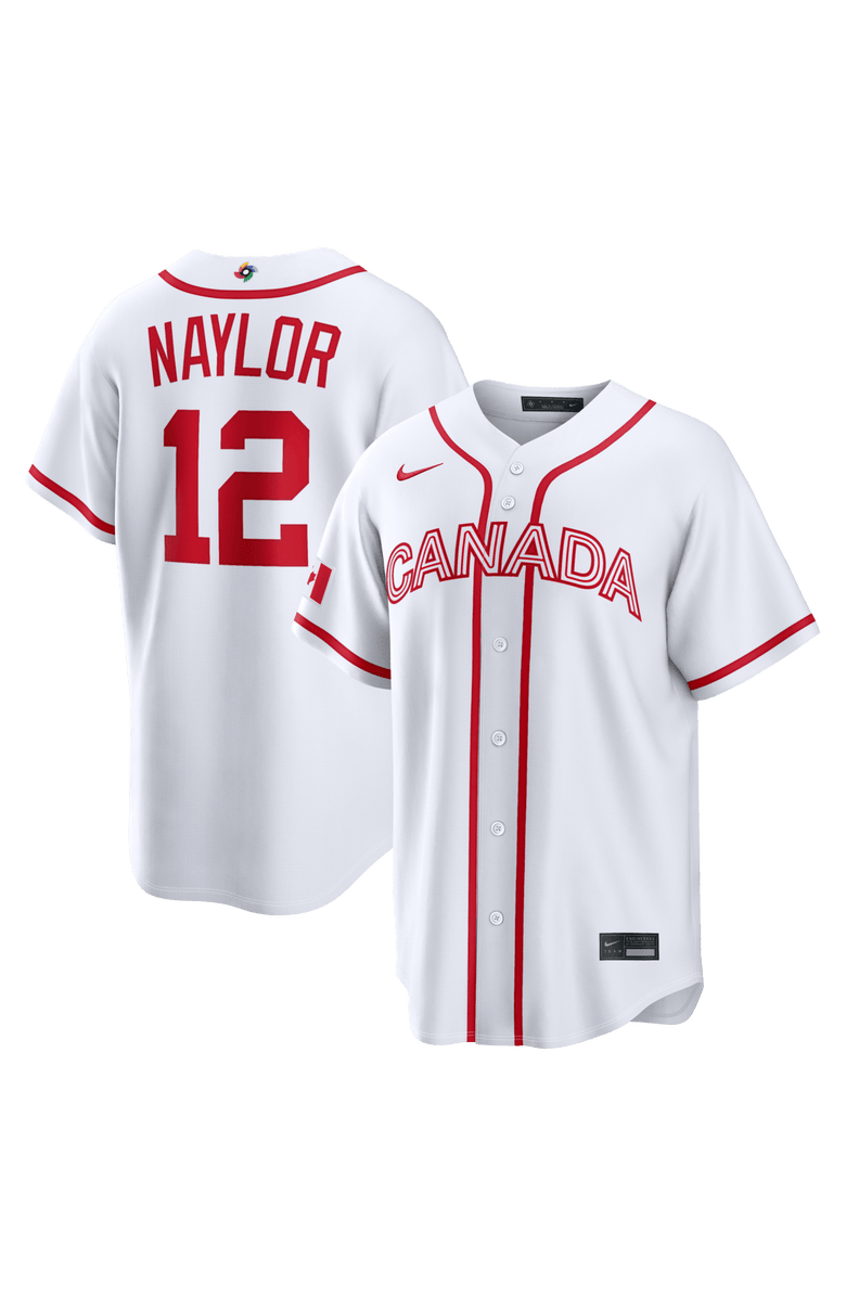 Nike Men's Nike Josh Naylor White Canada Baseball 2026 World Baseball Classic Home Stadium Jersey, Main, color, White