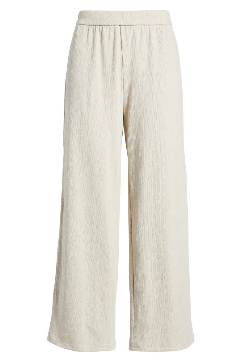 Jersey Ankle Wide Leg Pants, Alternate, color, PARUS