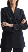 Reiss Kali Double Breasted Wool Jacket