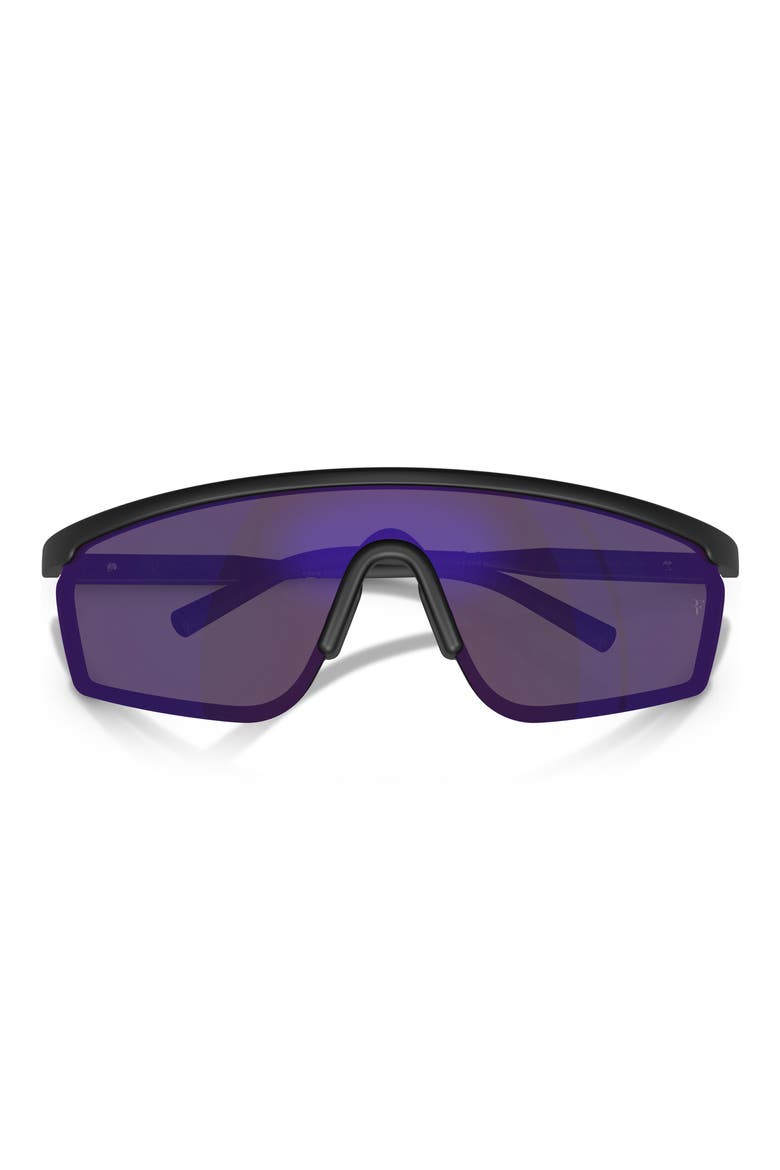 143mm Roger Federer R-20 Irregular Sunglasses, Alternate, color, SEMI-MATTE BLACK / PURPLE