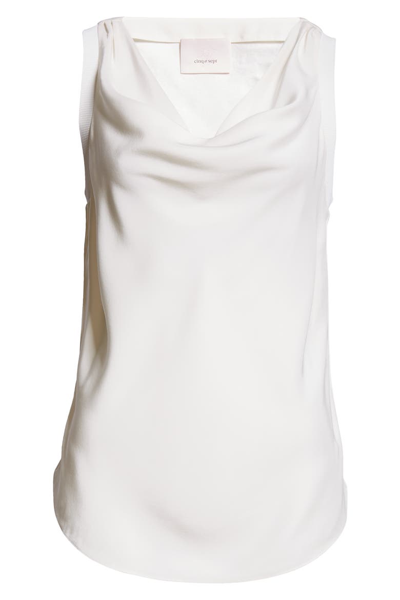 Olsen Sleeveless Silk Top, Alternate, color, IVORY