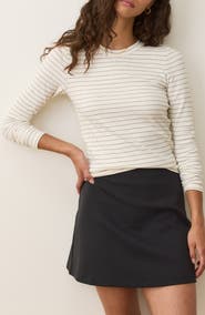 Marine Layer Lexi Stripe Sun-In Rib Long Sleeve T-Shirt