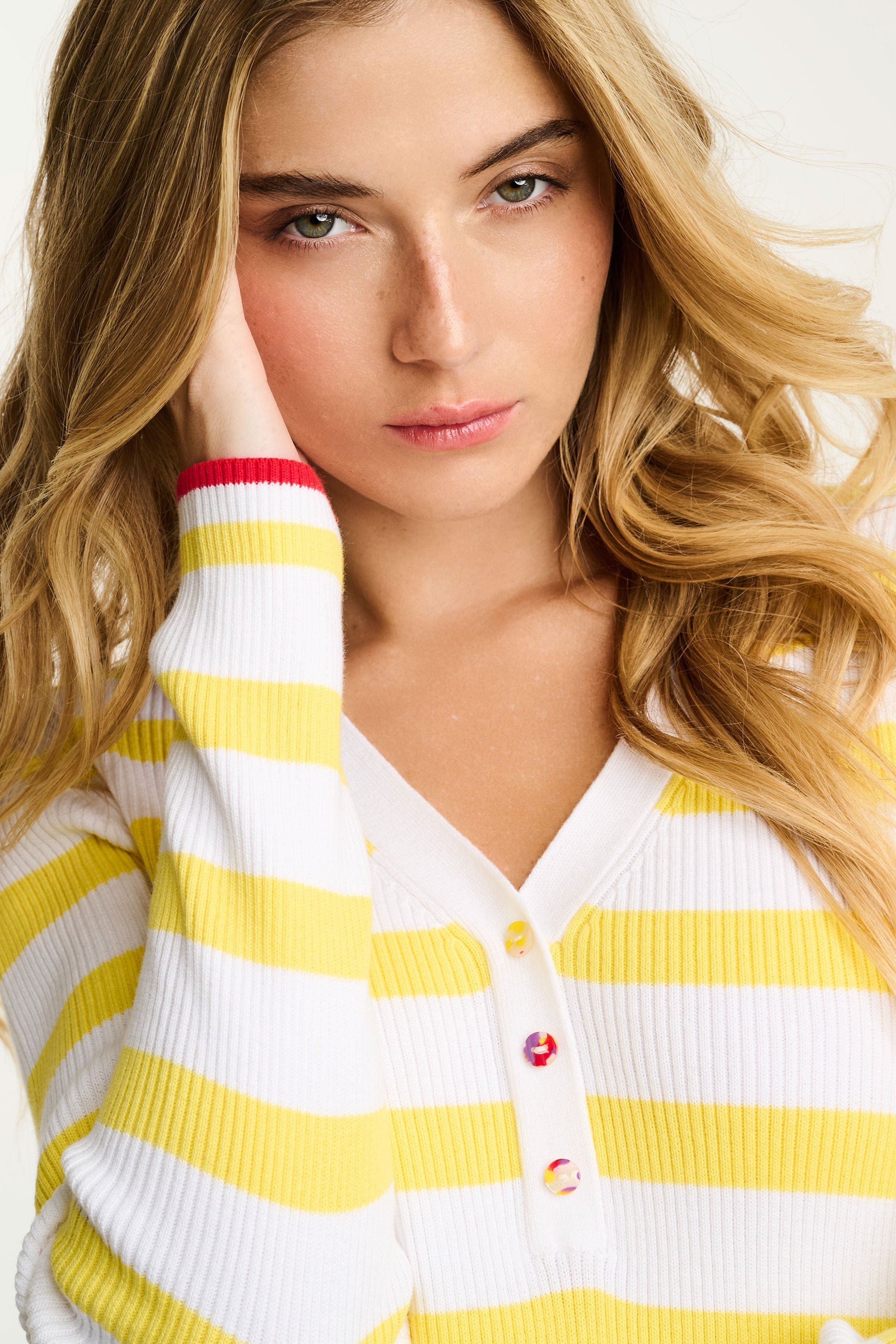 Lucky Stripe Cotton Henley - image 2
