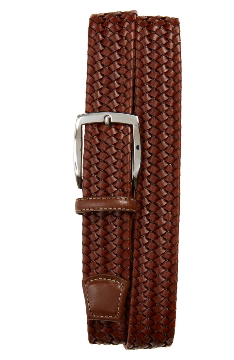 Torino Woven Leather Belt, Main, color, 