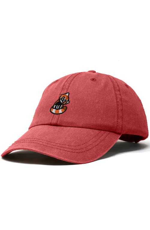 DALIX DALIX RED PANDA EMBROIDERED DAD HAT