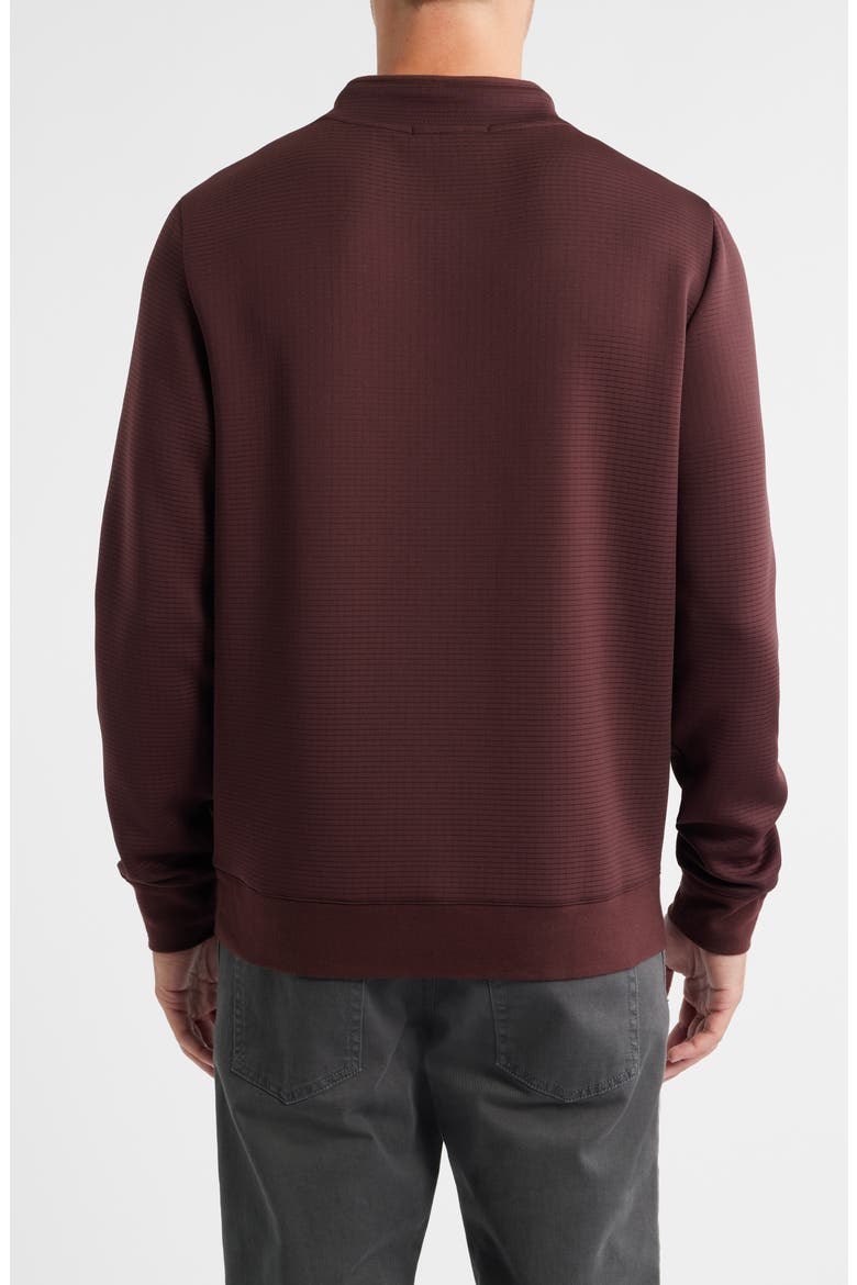 Drayton Crossover Mock Neck Sweatshirt, Alternate, color, BORDEAUX
