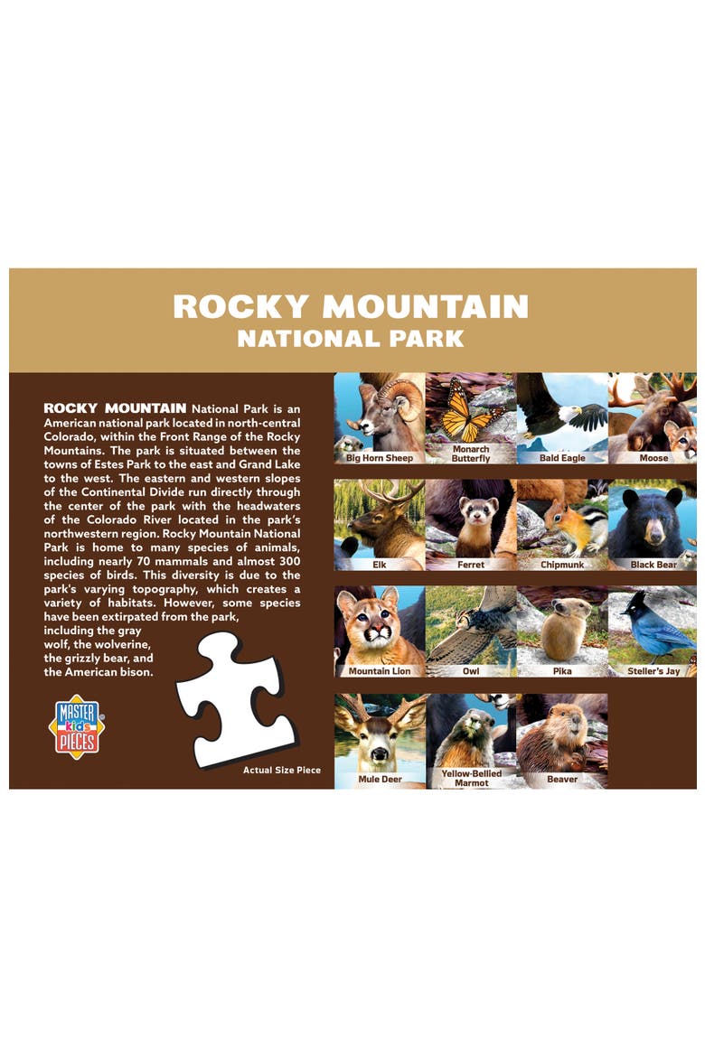 Wildlife of Rocky Mountain 100pc Puzzle, Alternate, color, Multicolor