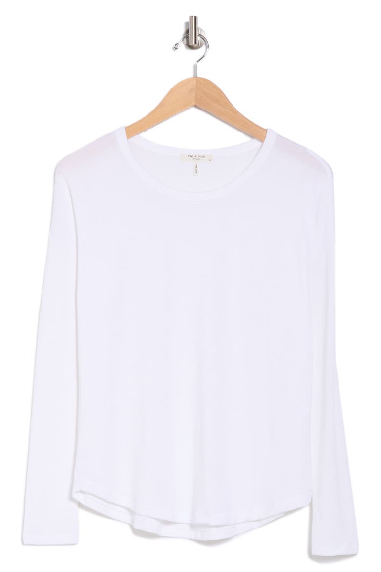Lea Long Sleeve T-Shirt, Alternate, color, WHITE