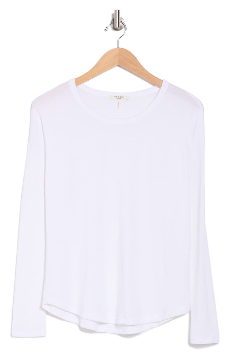 rag & bone Lea Long Sleeve T-Shirt, Alternate, color, White