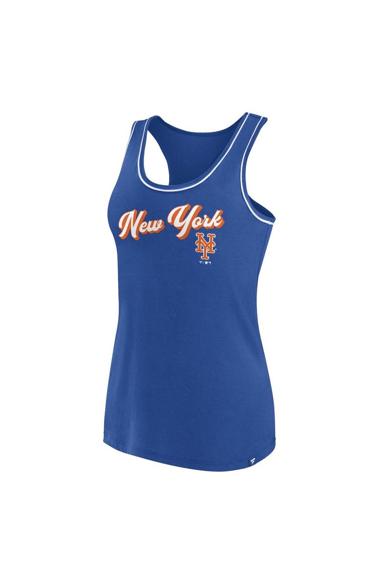 FANATICS Women's Fanatics Branded Royal New York Mets Wordmark Logo Racerback Tank Top, Alternate, color, 