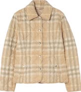 Burberry Check Quilted Cotton Twill Jacket