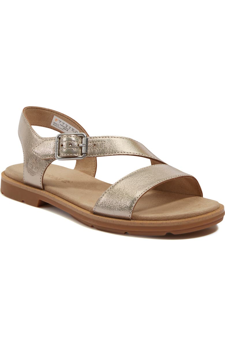 Timberland Calista Bay Sandal, Main, color, Gold Metallic
