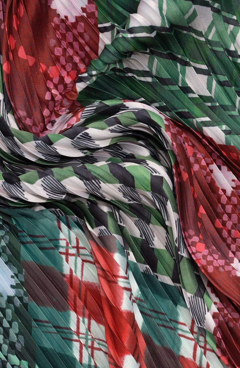 Echo Patch Plaid Pleated Diamond, Alternate, color, Red