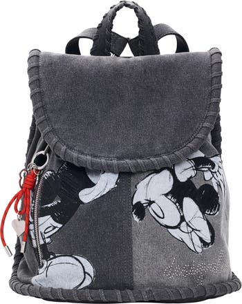 DENIM DUNGAREE × MICKEY BACKPACK Desigual x Disney Mickey Mouse Medium Denim Backpack | Nordstrom