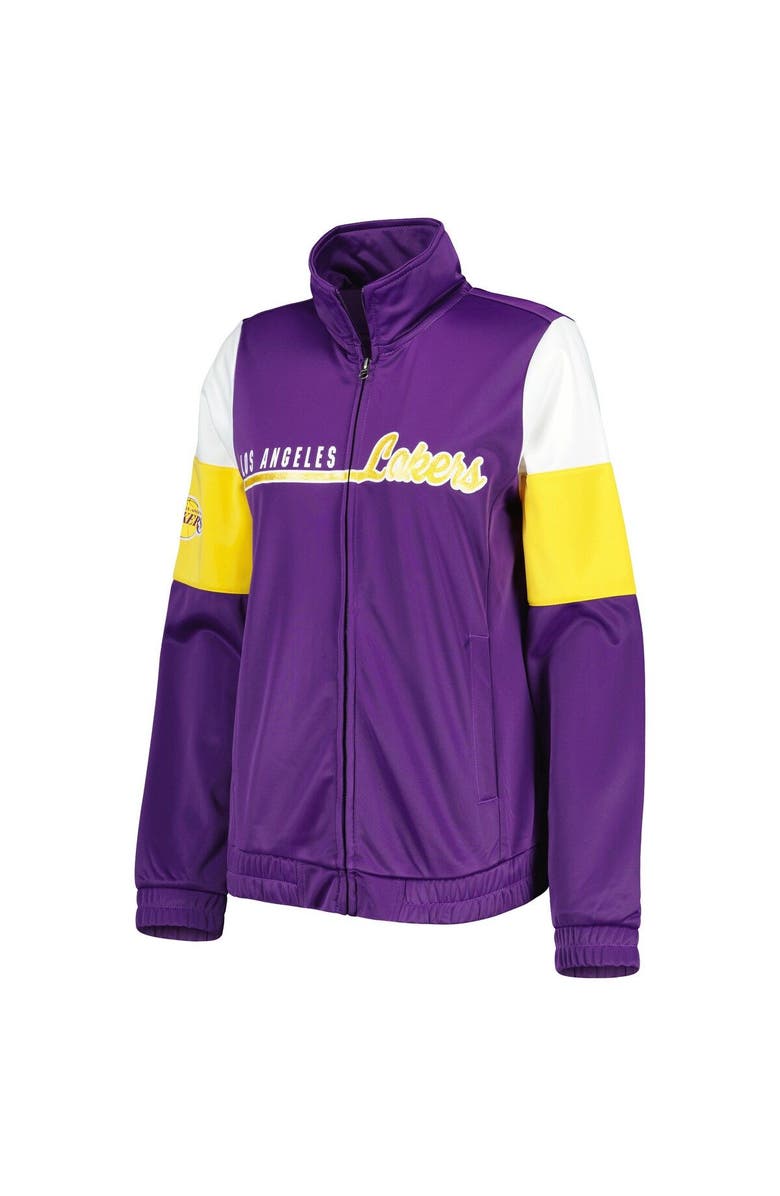 G-III 4HER BY CARL BANKS Women's G-III 4Her by Carl Banks Purple Los Angeles Lakers Change Up Full-Zip Track Jacket, Alternate, color, Purple